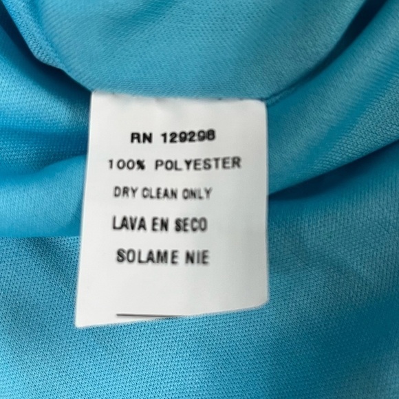 Nwt Day & Night Hawaiian Luau blue multi pleated elastic waist skirt size large. - Picture 6 of 8